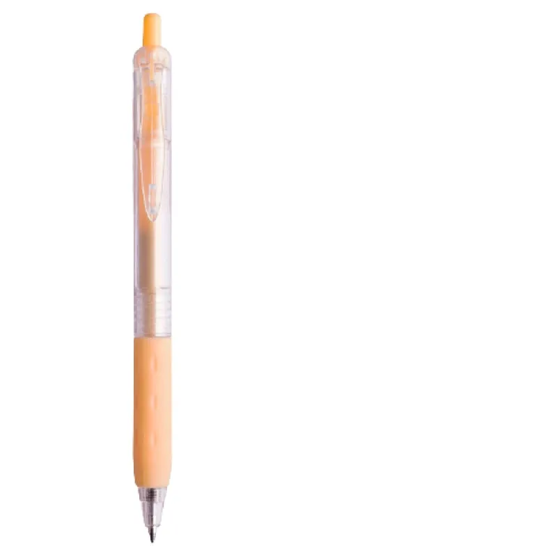 Plastic Bullet Student Neutral Brush Questions Gel Pens 0.5mm Black Ink Office Stationery Pens Box of 12 in 5 Colours Blue Green Grey Pink Yellow