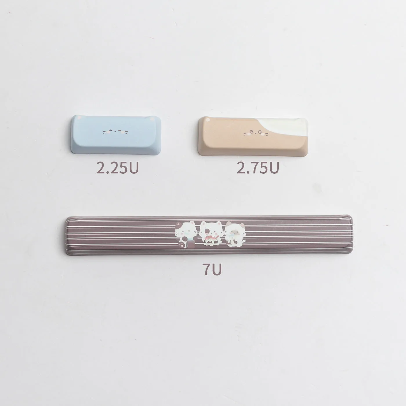 High Sea Salt Cat themed PBT key cap set for mechanical keyboards with sublimation printed designs and two colour suit options