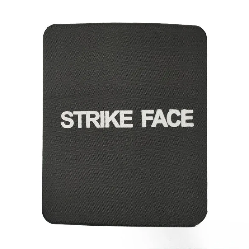 Black polyethylene ceramic plate armored vest size L with cutting angle plate shape for security protection