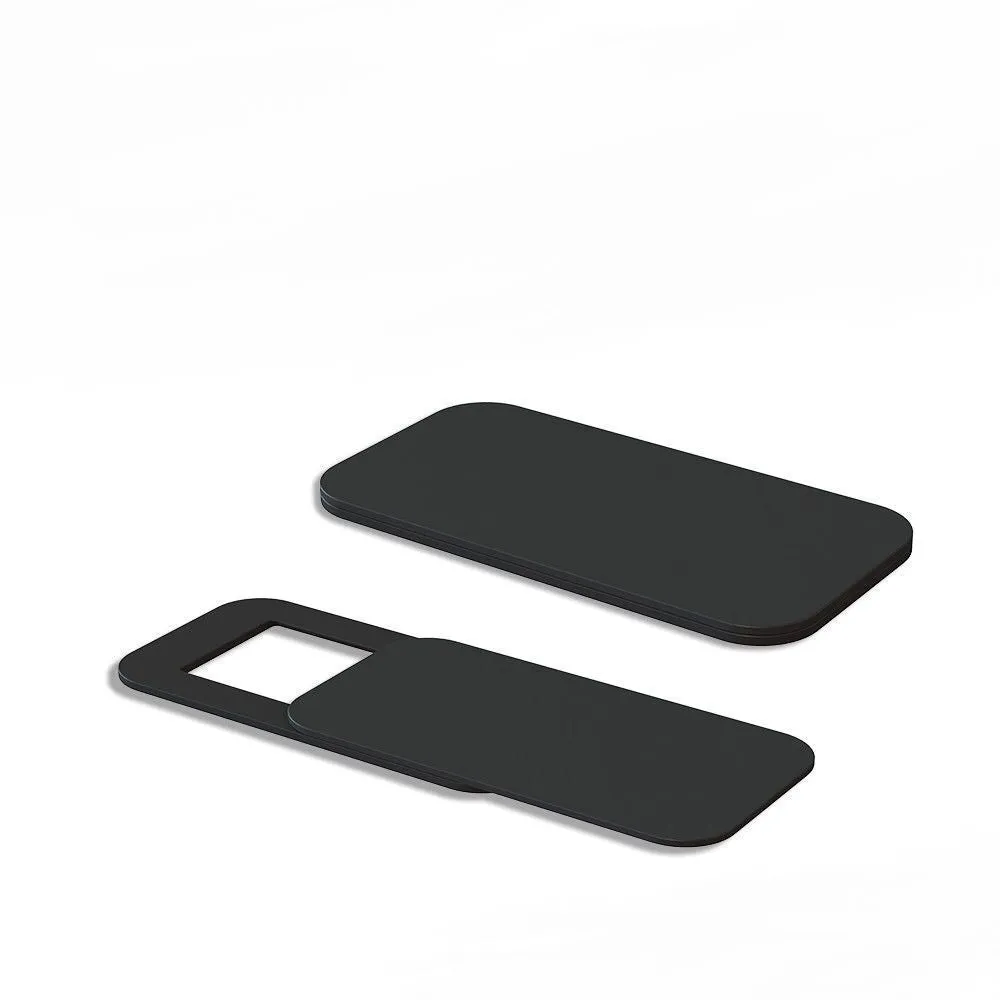 Camera privacy cover slide in oval plastic shape for phone or laptop webcam