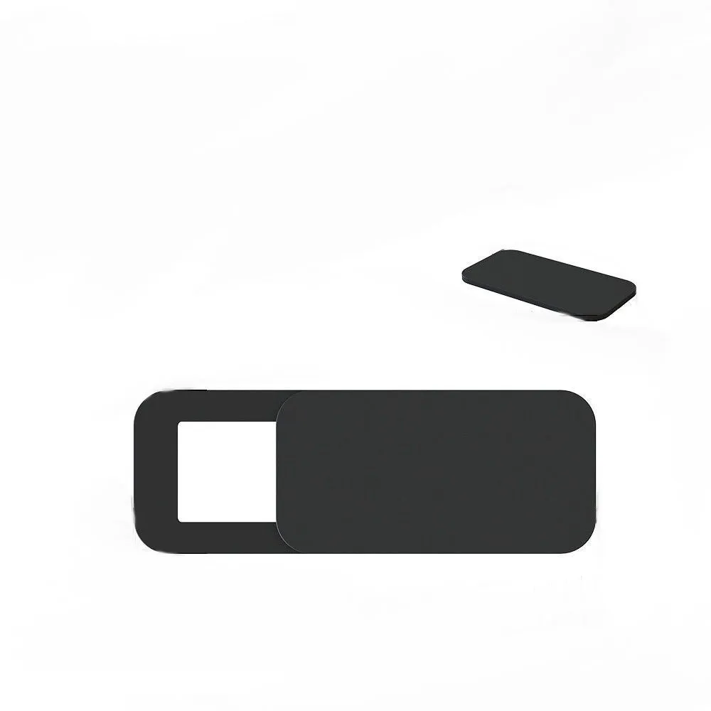 Camera privacy cover slide in oval plastic shape for phone or laptop webcam