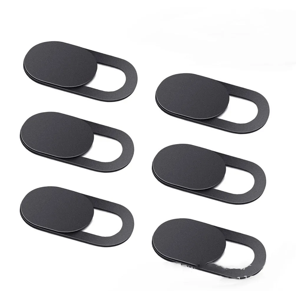 Camera privacy cover slide in oval plastic shape for phone or laptop webcam