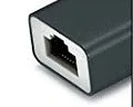 USB 3.0 to RJ45 Type-C Ethernet adapter hub in Champagne Gold, compact size 85x23.5x16.5mm