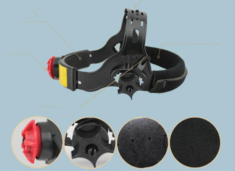 Heat-proof oil fume mask in PC material for kitchen cooking, black colour option