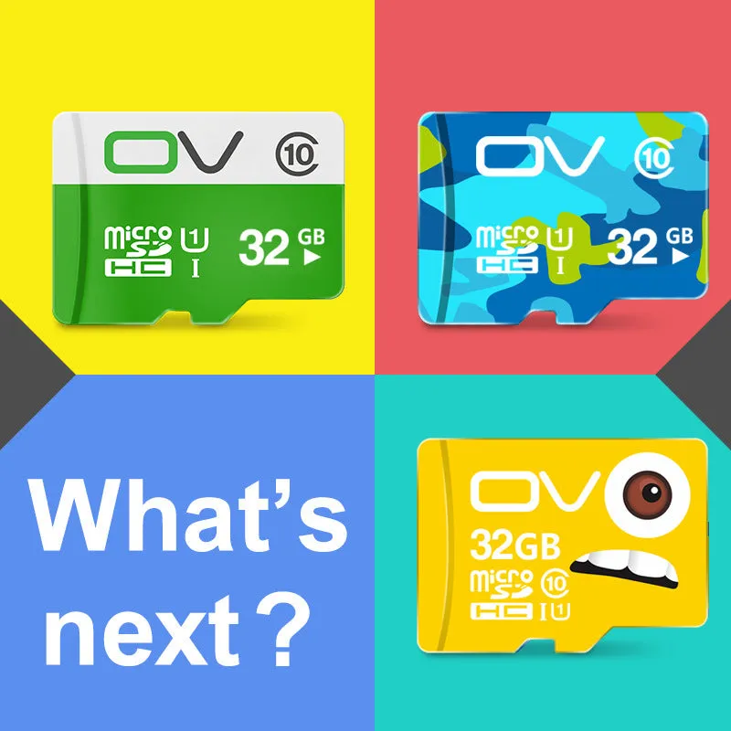 Class 10 high-speed memory card with 10 MB/s transfer rate in multiple capacities 8GB to 64GB