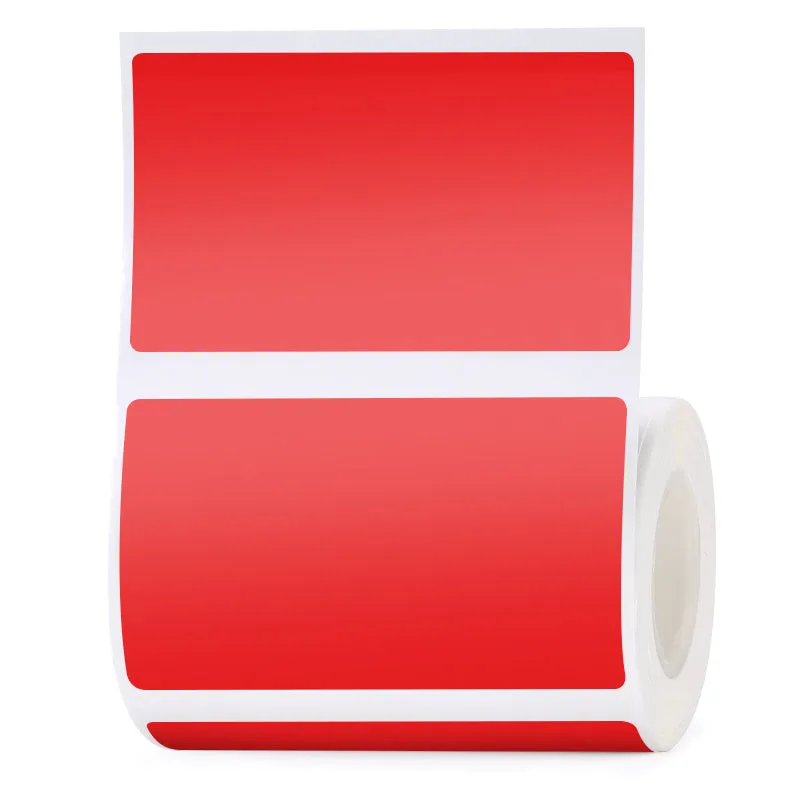 Thermal waterproof self-adhesive label paper for B21 B3S printers in assorted colours and shapes