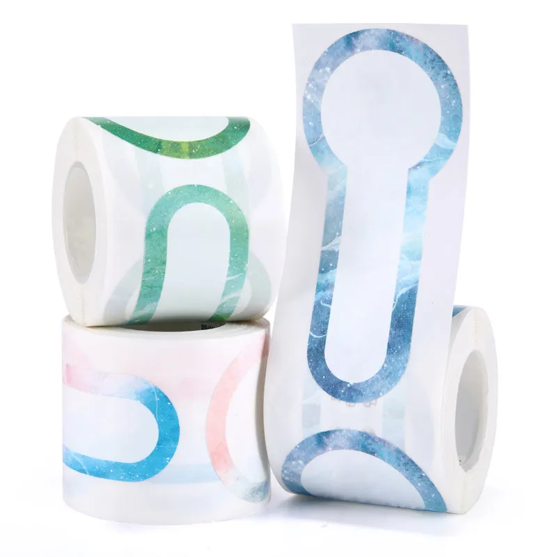 Thermal waterproof self-adhesive label paper for B21 B3S printers in assorted colours and shapes