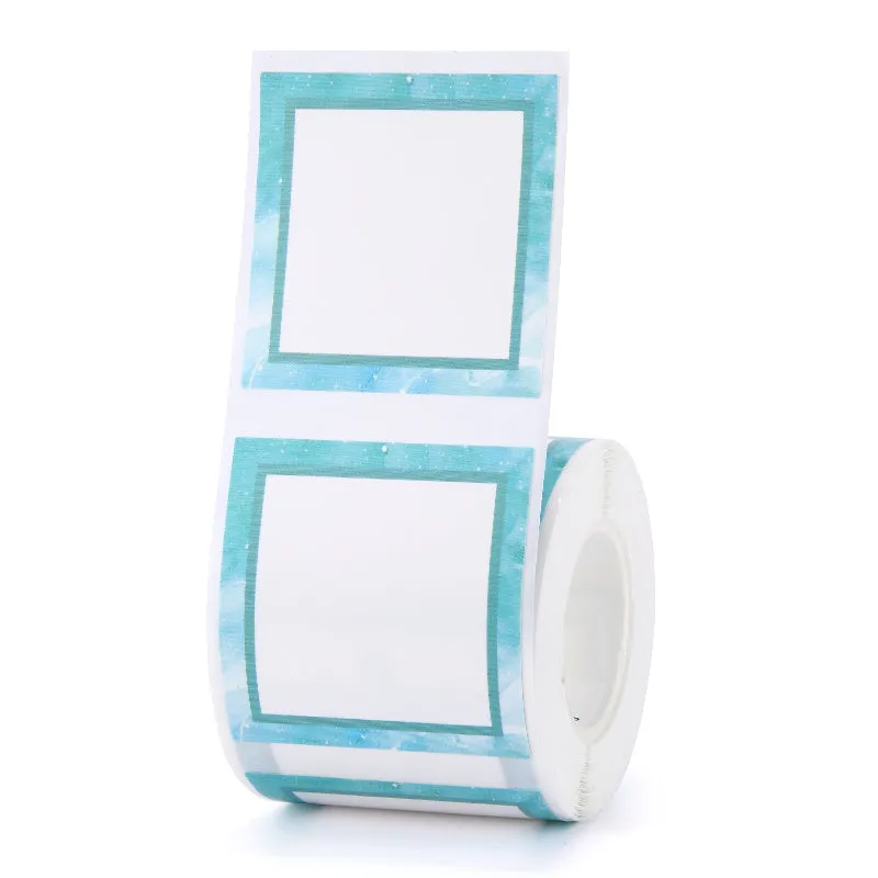 Thermal waterproof self-adhesive label paper for B21 B3S printers in assorted colours and shapes