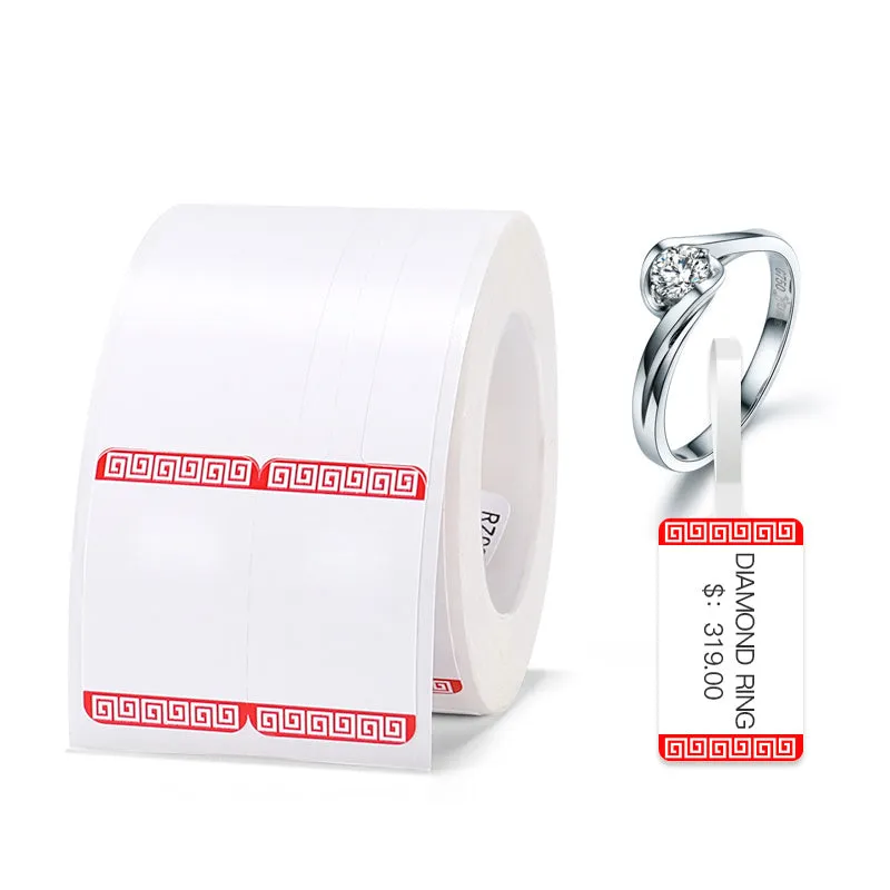 Thermal waterproof self-adhesive label paper for B21 B3S printers in assorted colours and shapes