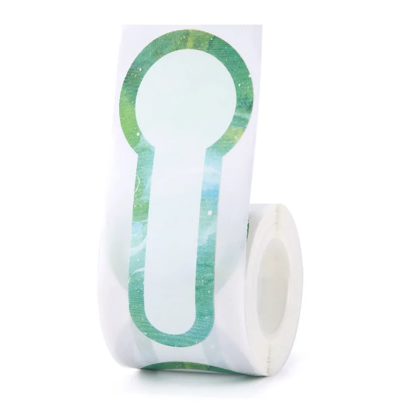 Thermal waterproof self-adhesive label paper for B21 B3S printers in assorted colours and shapes