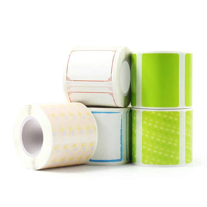 Thermal waterproof self-adhesive label paper for B21 B3S printers in assorted colours and shapes