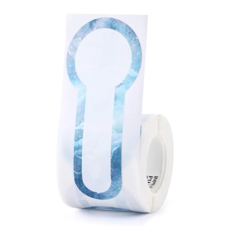 Thermal waterproof self-adhesive label paper for B21 B3S printers in assorted colours and shapes