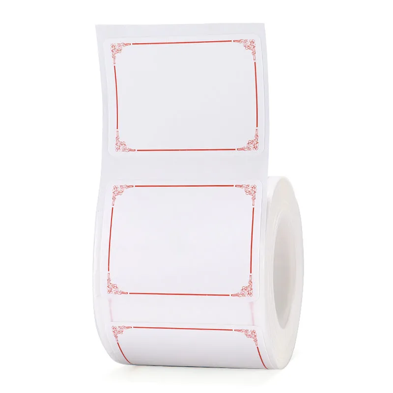 Thermal waterproof self-adhesive label paper for B21 B3S printers in assorted colours and shapes
