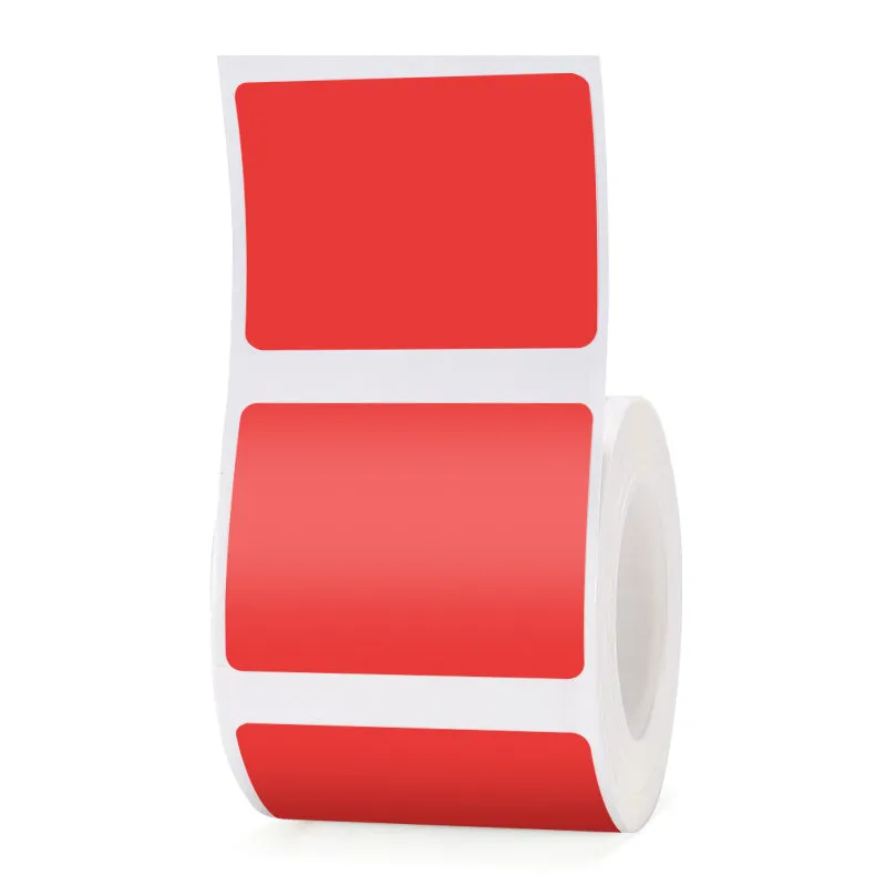 Thermal waterproof self-adhesive label paper for B21 B3S printers in assorted colours and shapes