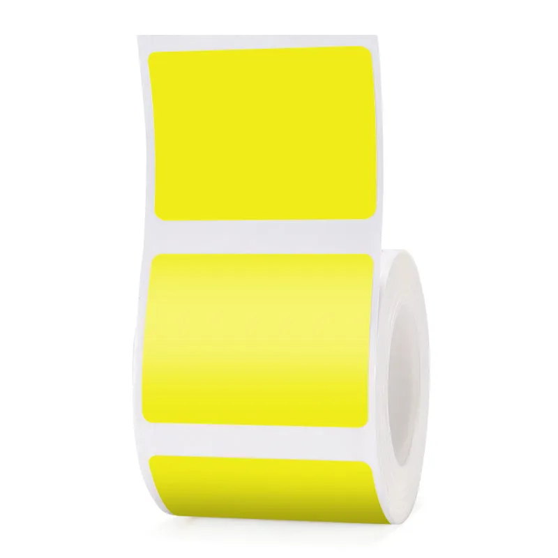 Thermal waterproof self-adhesive label paper for B21 B3S printers in assorted colours and shapes