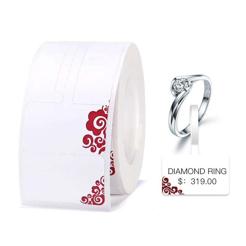 Thermal waterproof self-adhesive label paper for B21 B3S printers in assorted colours and shapes