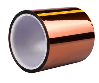 3D printer high temperature adhesive tape roll amber polyimide 0.06mm thick 33m length for heating plate