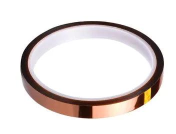 3D printer high temperature adhesive tape roll amber polyimide 0.06mm thick 33m length for heating plate