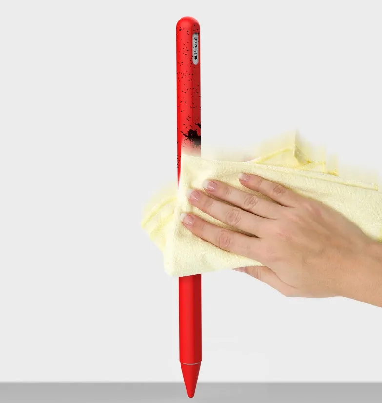 Silicone frame-style stylus pen holder for Apple Pencil 2nd Gen in pink, compatible with iPad.