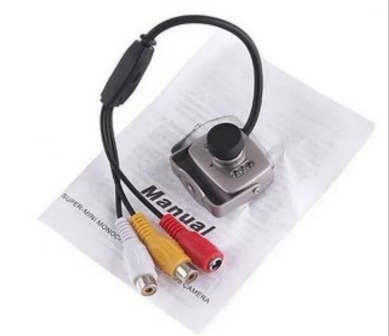 Mini wired analog camera with metal housing and 3.6mm lens for home security