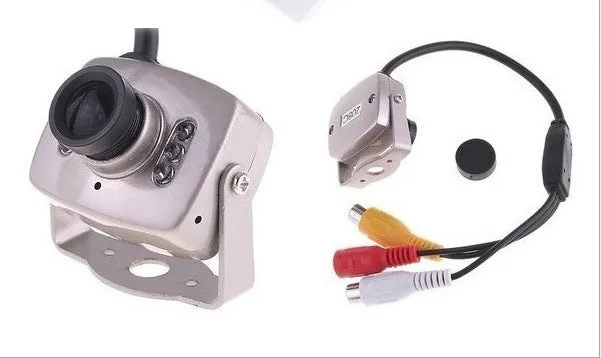 Mini wired analog camera with metal housing and 3.6mm lens for home security