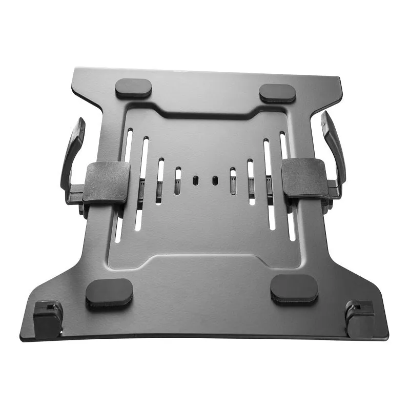 Notebook stand tray universal laptop riser plastic sheet metal 300x60x280mm 4.5kg support black
