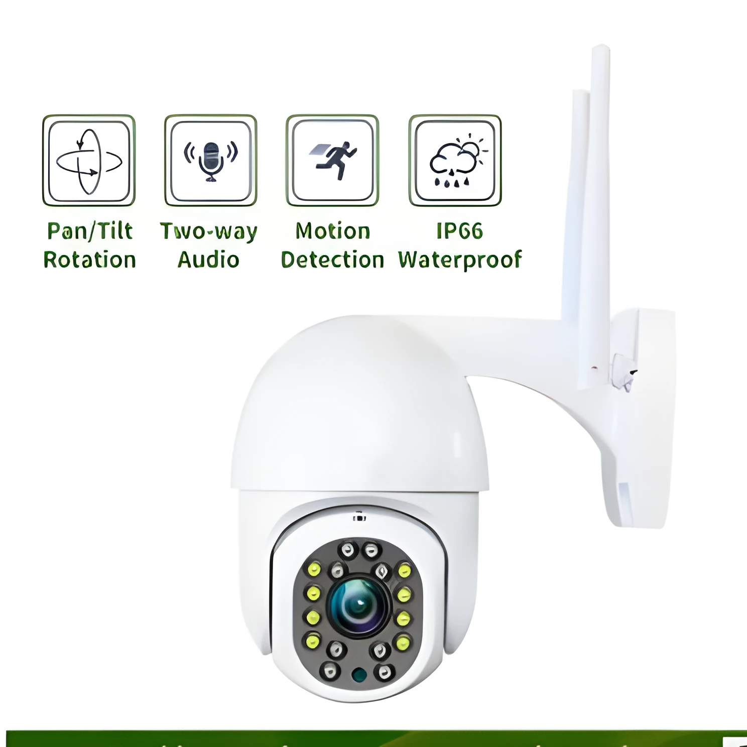 CAMHI ISCEE2 2.5 inch outdoor WiFi security camera with 1080P resolution and night vision