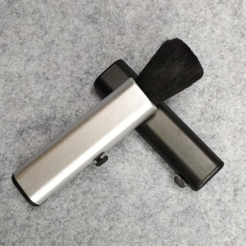 Retractable computer cleaning brush with ABS PP wool bristles for electronics air outlet dusting