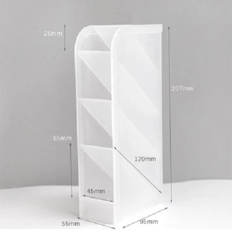 Ins book stand bookshelf with black storage box and divided grid pen holder on a desk