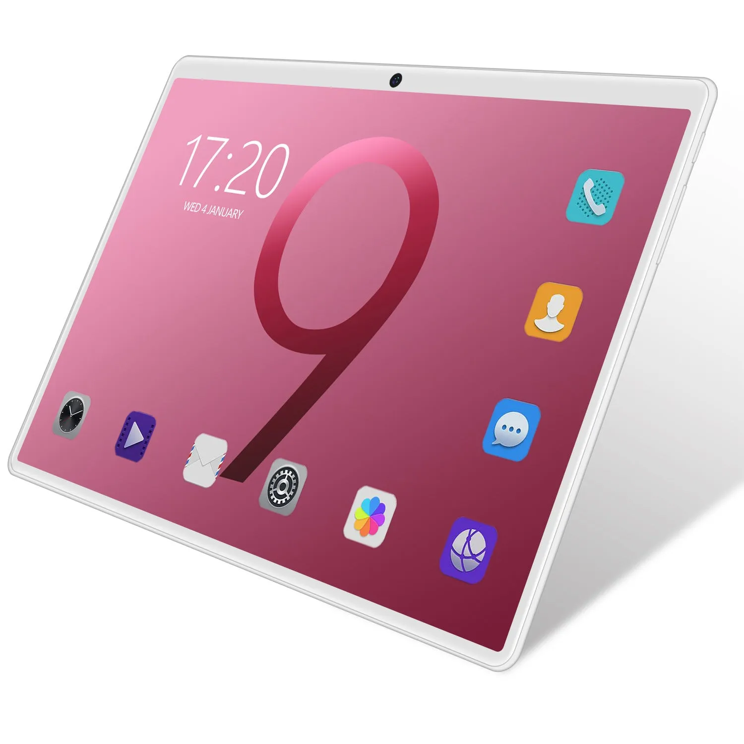 10 inch tablet PC in black with IPS screen, GPS, and dual SIM slots