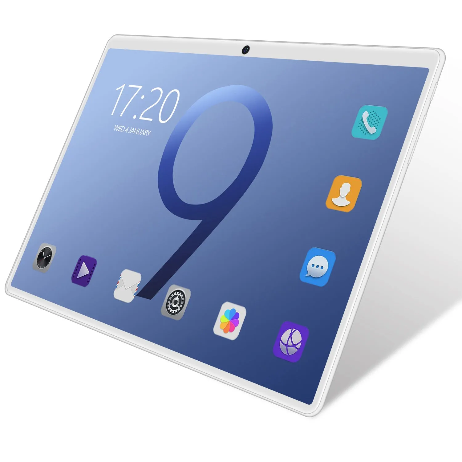 10 inch tablet PC in black with IPS screen, GPS, and dual SIM slots