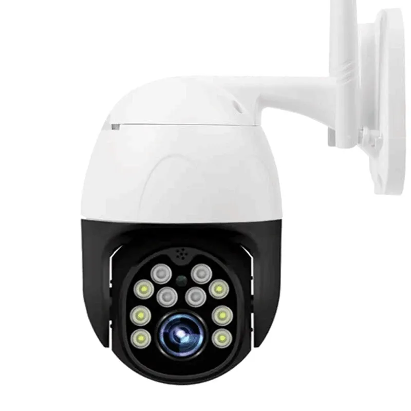 1080P wireless security camera with dual-light and IR night vision for outdoor home monitoring