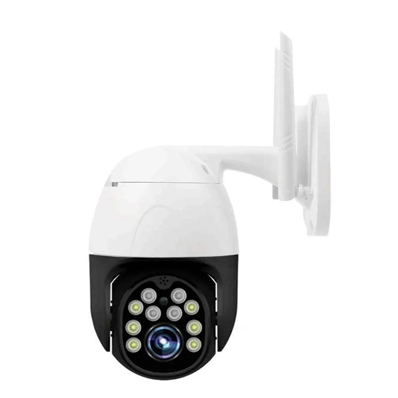 1080P wireless security camera with dual-light and IR night vision for outdoor home monitoring