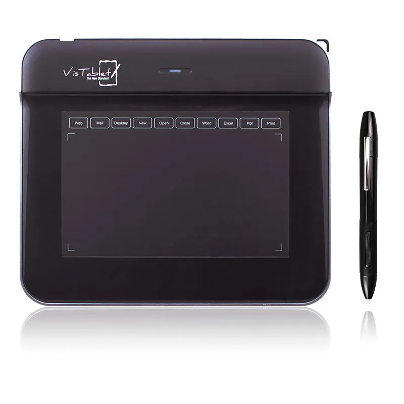 WP5540 drawing tablet with USB electromagnetic pressure induction, 22.6x22.1cm active area, in white