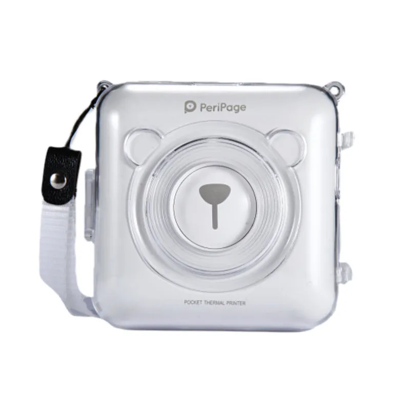 Mini Bluetooth wireless thermal printer for photos and stickers, white colour, compact size