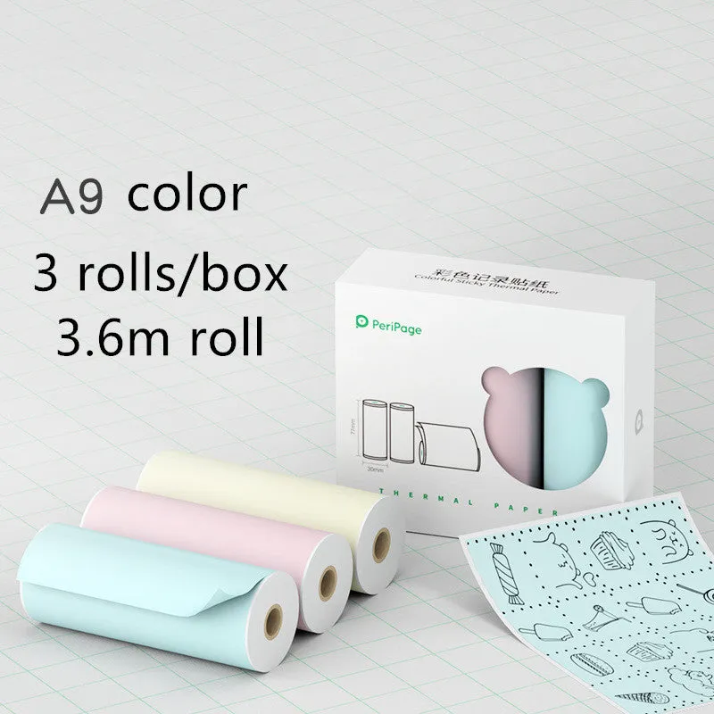 Mini Bluetooth wireless thermal printer for photos and stickers, white colour, compact size