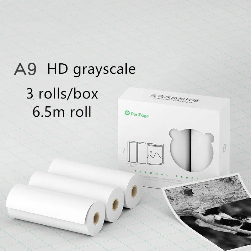 Mini Bluetooth wireless thermal printer for photos and stickers, white colour, compact size