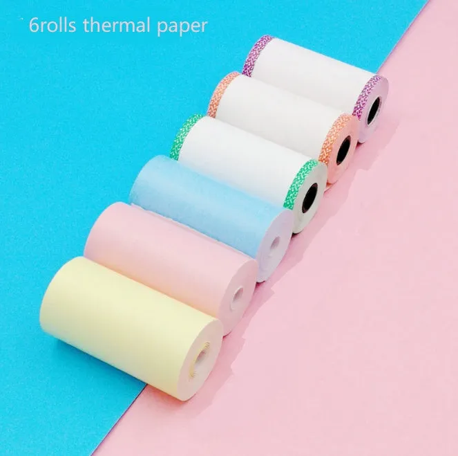 Mini Bluetooth wireless thermal printer for photos and stickers, white colour, compact size