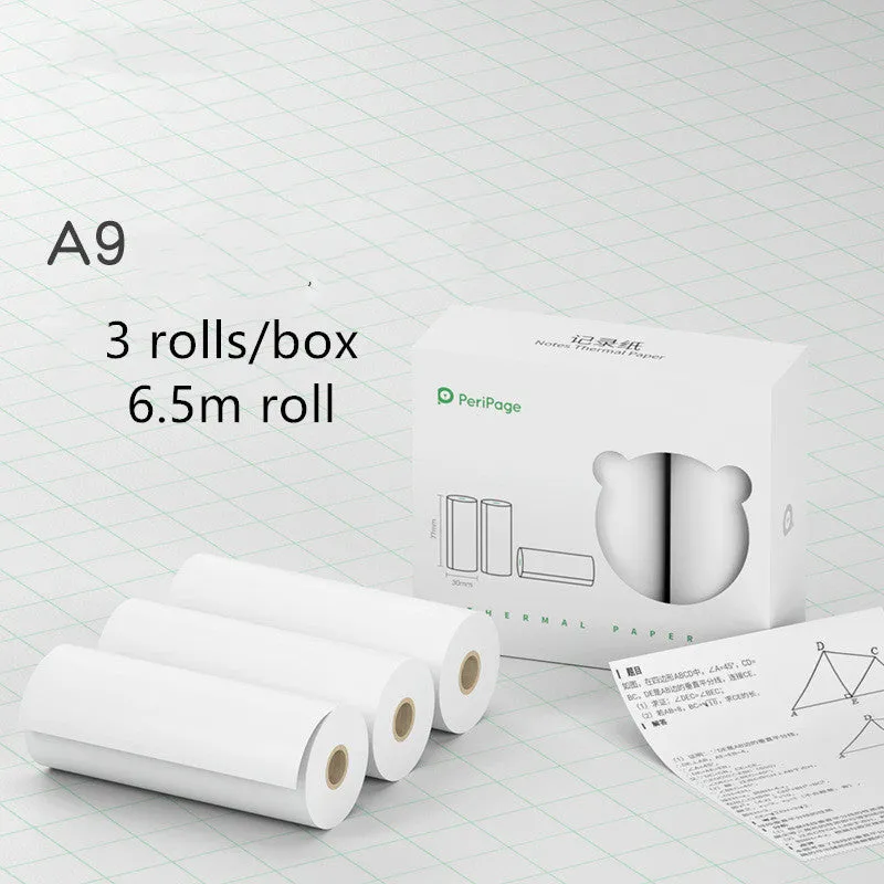 Mini Bluetooth wireless thermal printer for photos and stickers, white colour, compact size