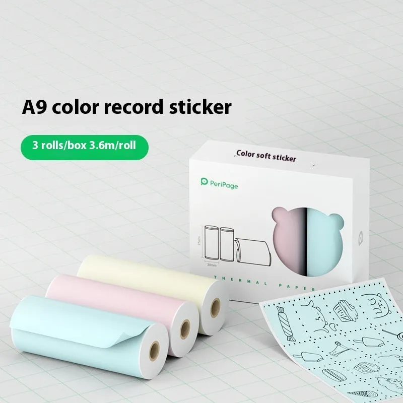 Mini Bluetooth wireless thermal printer for photos and stickers, white colour, compact size