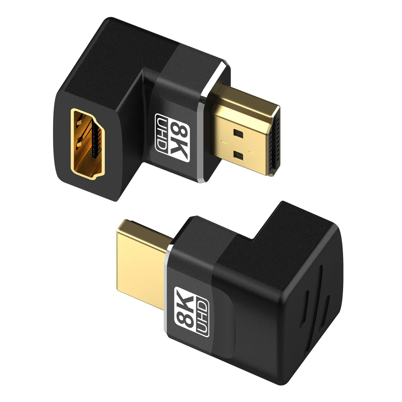 8K HDMI interface converter male to female with gold-plated connectors and PVC cable 1m length