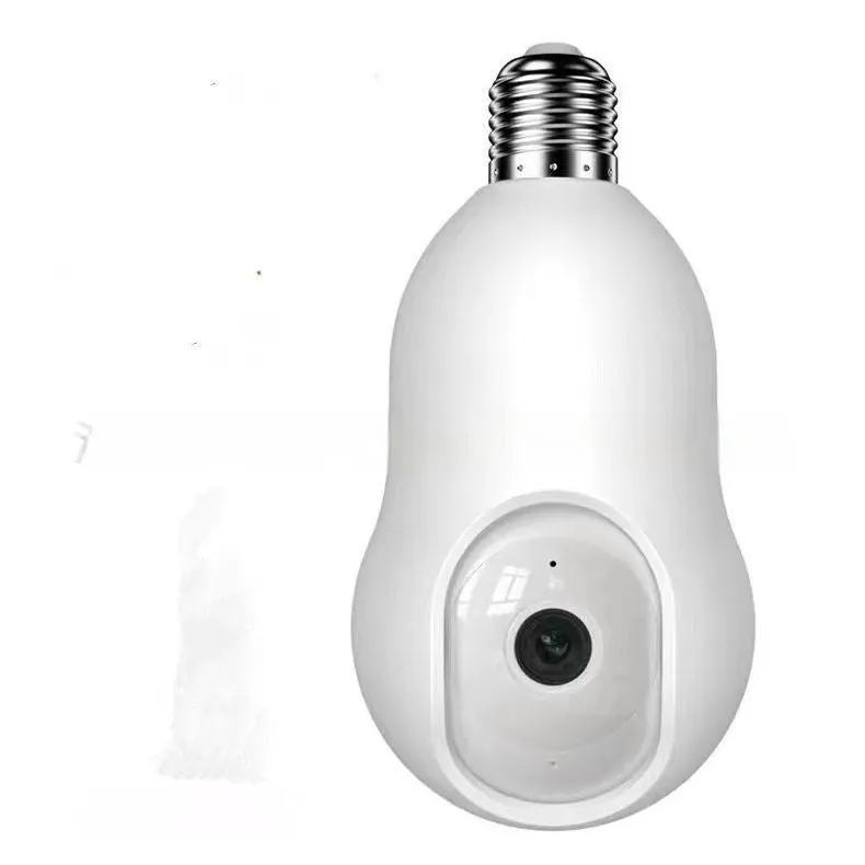 Graffiti style 2K 4MP WiFi surveillance camera with E27 interface and night vision