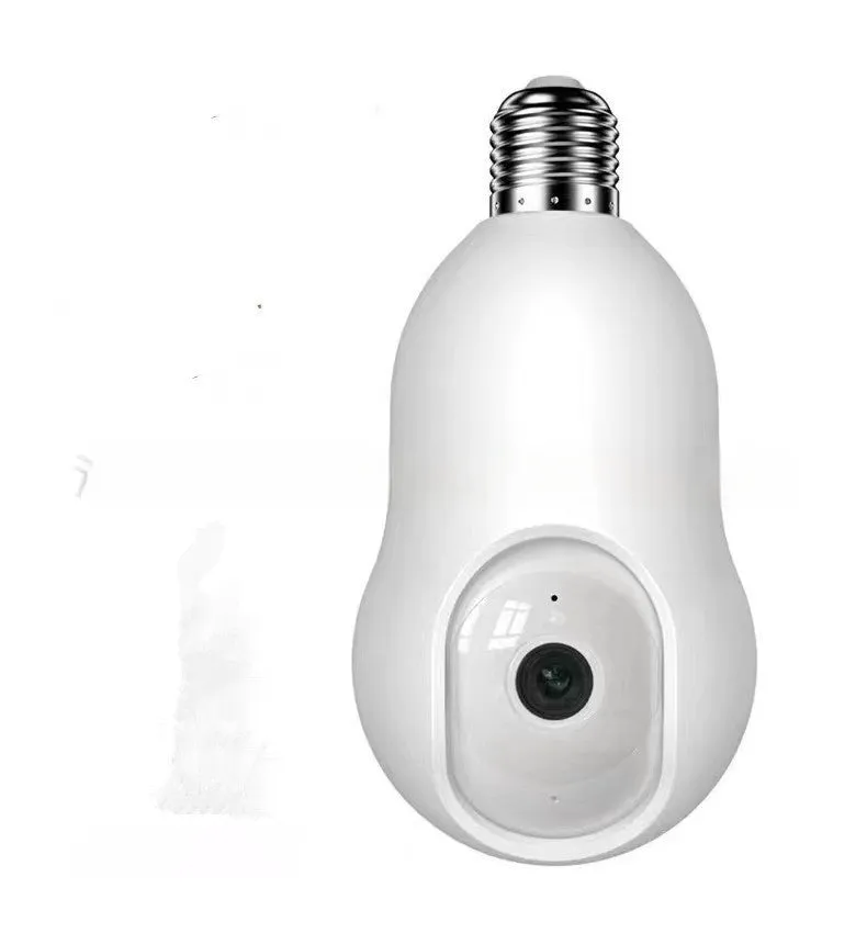 Graffiti style 2K 4MP WiFi surveillance camera with E27 interface and night vision