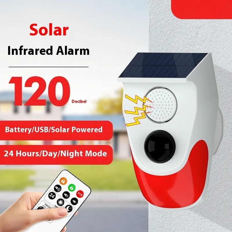 Solar Infrared Alarm Animal Drive Warning Indicator CT90 series with 110 degree detection angle and wireless remote control
