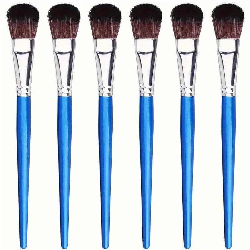 Children's nylon oil painting brush art drawing pen with wooden handle and single curved wire tip