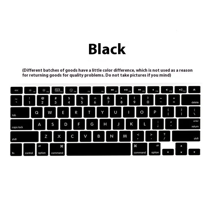 Silicone keyboard cover for MacBook Air11 in grey, with high-definition key legends