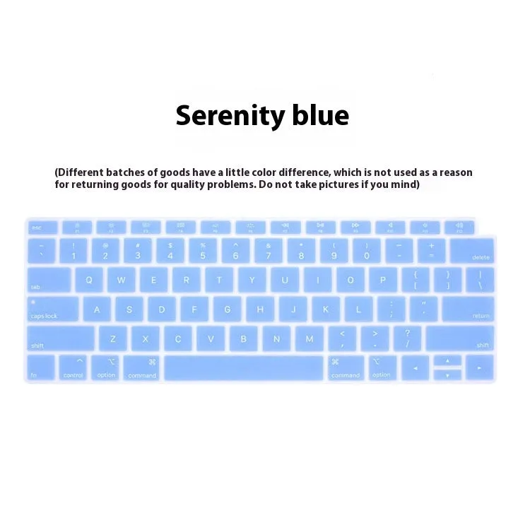 Silicone keyboard cover for MacBook Air11 in grey, with high-definition key legends