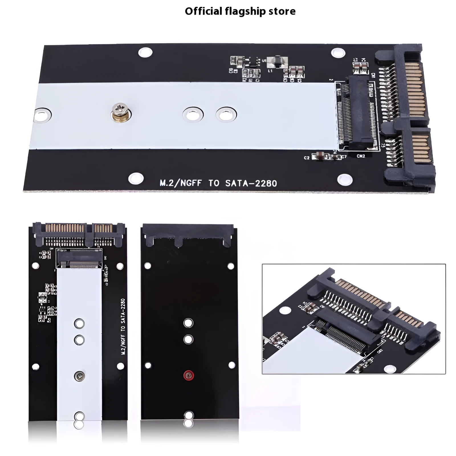 mSATA M.2 NGFF to SATA 3.0 USB 3.0 SSD adapter card with multiple colour options