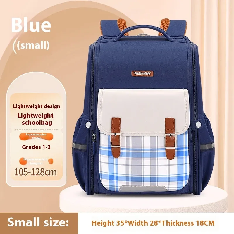 Lightweight Oxford cloth school backpack in multiple colour options for grade 5-6 students
