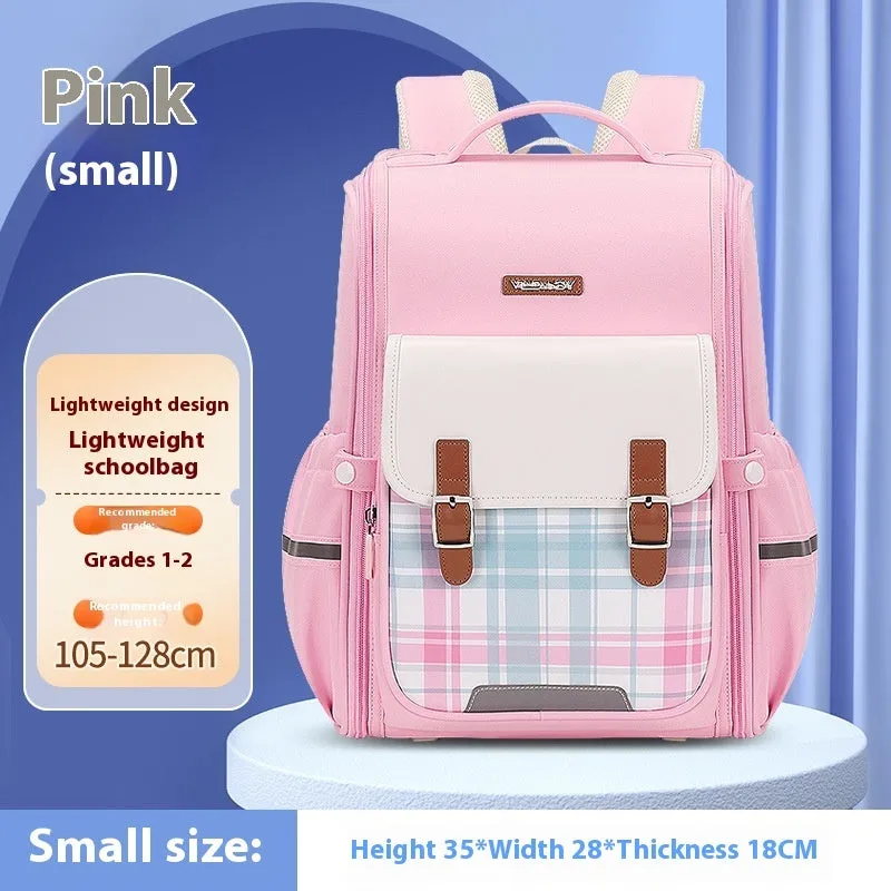Lightweight Oxford cloth school backpack in multiple colour options for grade 5-6 students